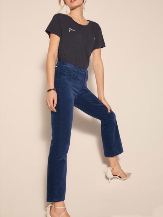 MOTHER Denim - Mother Insider Ankle Lipstick And Other Stories Velvet Finish Size 28